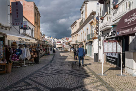 Street view in Albufeira, Algarve, Portugalのeditorial素材