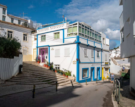 Street view in Albufeira, Algarve, Portugalのeditorial素材