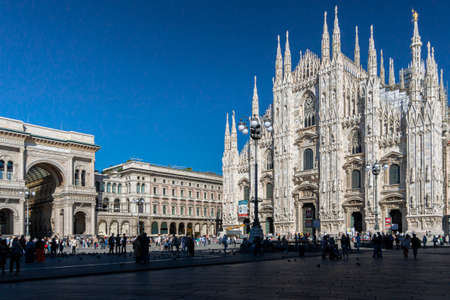 Cathedral in the ancient city of Milan, Italy