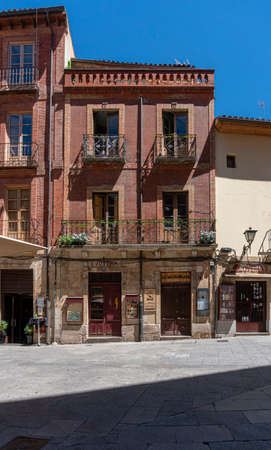 Building facades in the city of Salamanca, Spainのeditorial素材