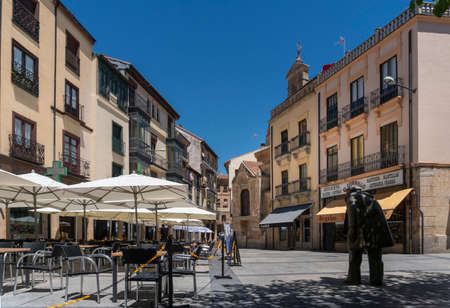 Street view of the city of Salamanca, Spainのeditorial素材