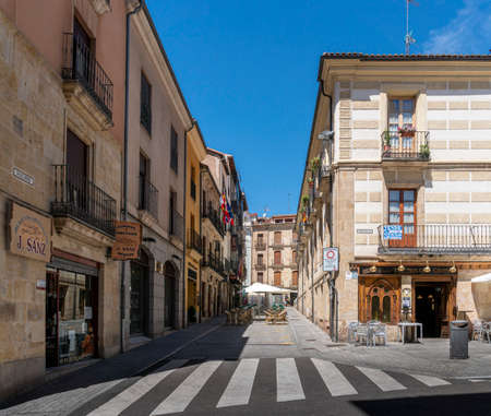 Street view of the city of Salamanca, Spainのeditorial素材