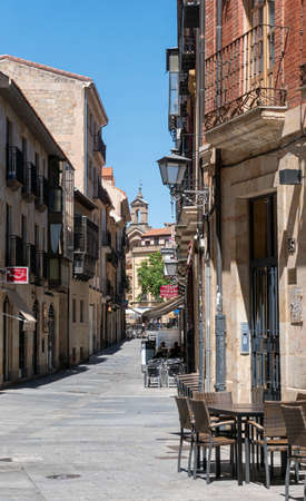 Street view of the city of Salamanca, Spainのeditorial素材