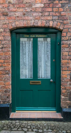The Old Tannery door in Church Lane in the ancient market town of Ledbury, Herefordshire, UKのeditorial素材