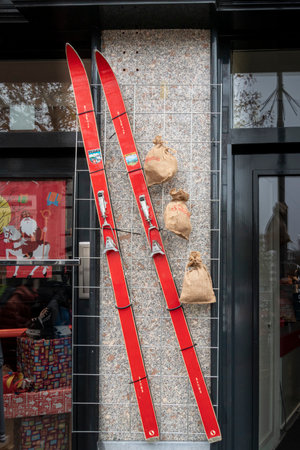 A cheese shop in the cith of Gouda, Netherlandsのeditorial素材