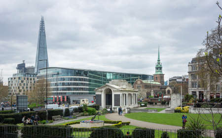 View of Trinity Square Gardens, London, UKのeditorial素材