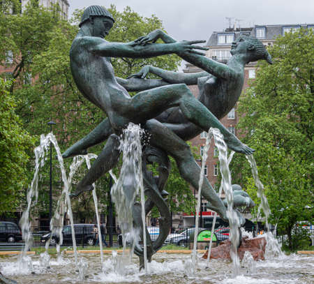 Joy of Life water fountain in Hyde Park, London, UKのeditorial素材