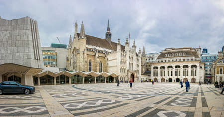 Guildhall, town hall in the City of London, UKのeditorial素材