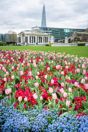 View of Trinity Square Gardens, London, UKのeditorial素材
