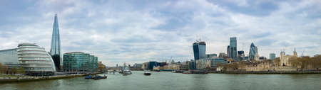 Panoramic view of London and River Thames,  UKのeditorial素材