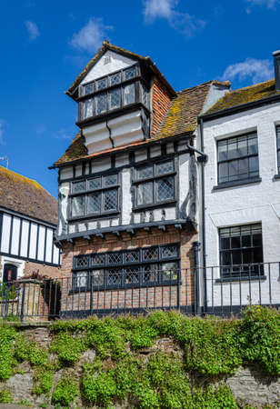 May 2015, Hastings, East Sussex, UK -  Ancient building in the Old Town in Hastings, Sussex, UK
