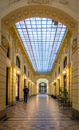 The Oktogon public urban passageway in Zagreb, Croatiaのeditorial素材
