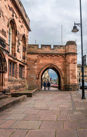Carlisle, Cumbria, UK, August 2020 - Carlisle ancient gateway, Carlisle, Cumbria, UKのeditorial素材
