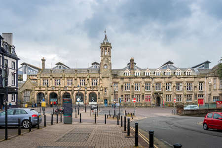 Carlisle, Cumbria, UK, August 2020 - Carlisle Citadel, railway station in the city of Carlisle, Cumbria, UKのeditorial素材