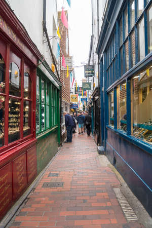 The Lanes in Brighton, East Sussex, UKのeditorial素材