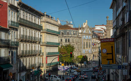Street view of the city of Porto, Portugalのeditorial素材