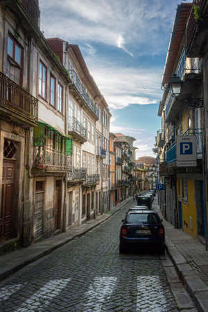 Street view of the city of Porto, Portugalのeditorial素材