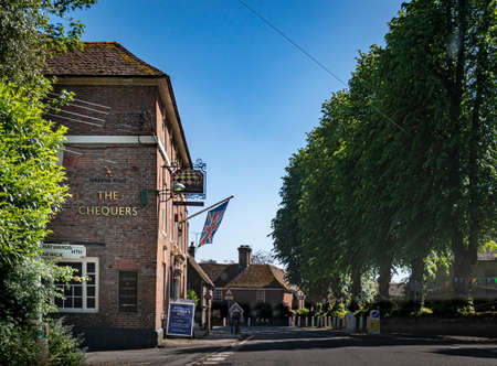 Street view of the village of Maresfield, East Sussex, UKのeditorial素材