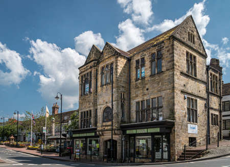 Ancient stone building in the town of East Grinstead, West Sussex, UK
