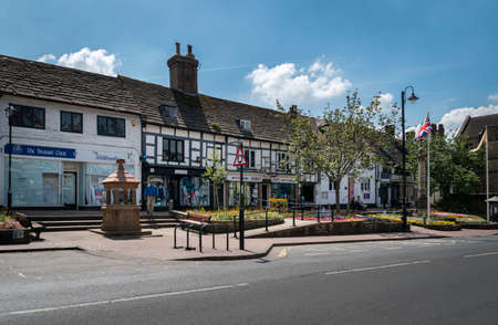 Street view of the town of East Grinstead, West Sussex, UKのeditorial素材