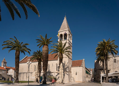 Church of Saint Dominic in the Old City of Trogir, Croatiaのeditorial素材
