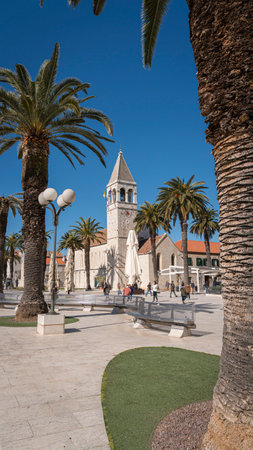 Church of Saint Dominic in the Old City of Trogir, Croatiaのeditorial素材