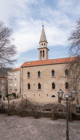 Church of St John in the old town of Budva, Montenegro