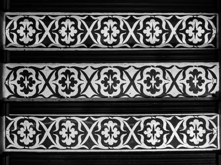 Frescoes on the ceiling of the arcades of via Pietro Micca in Turin