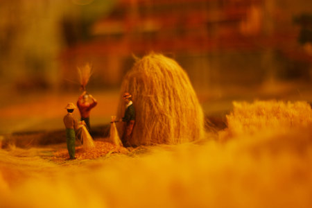 Scenario, farmers living.の写真素材