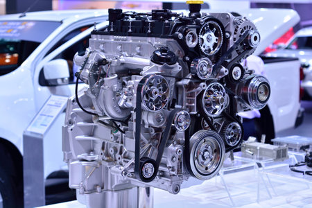 Closeup The only engine parts in detail.の写真素材