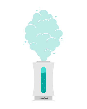 Humidifier microclimate for home vector flat illustration.のイラスト素材