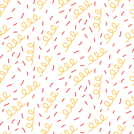 Fireworks seamless pattern on white background.のイラスト素材