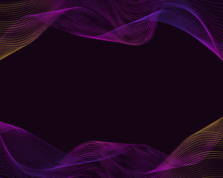 Abstract background with colorful wavy lines gradient fluidのイラスト素材