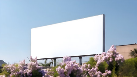 Outdoor blank billboard for advertisementの素材