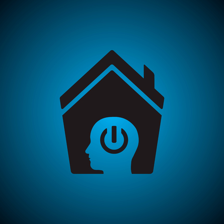 Smart house icon simple styleのイラスト素材