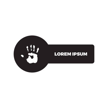 conceptual paint human hand icon.のイラスト素材