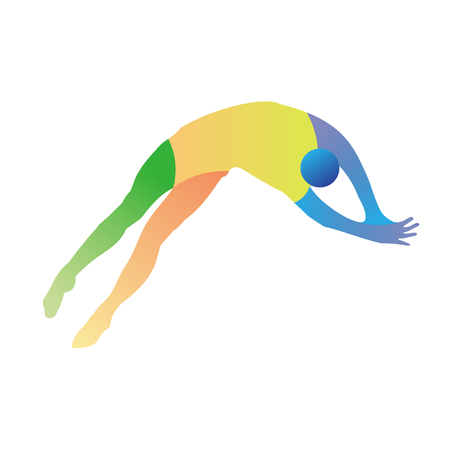 Summer sports pictogram.のイラスト素材