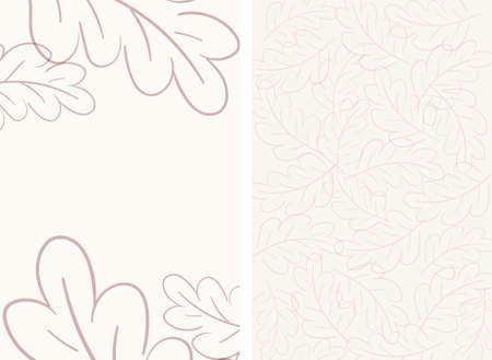Spring leaves on the background posterのイラスト素材