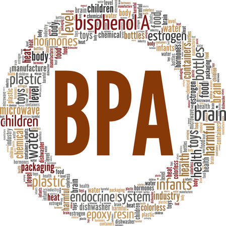 Bisphenol A - BPA vector illustration word cloud isolated on white background.のイラスト素材