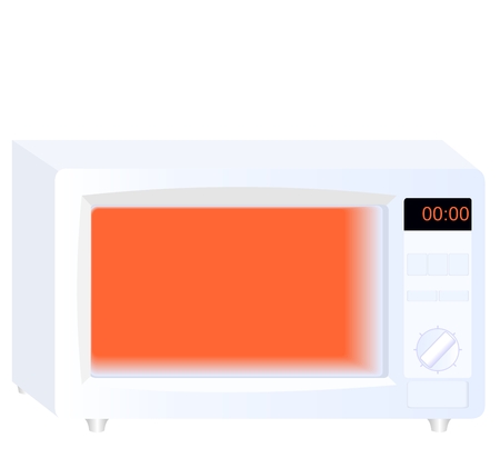Realistic vector illustration by microwave - vectorのイラスト素材