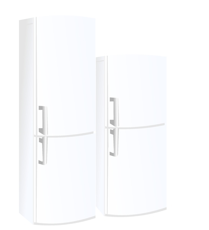 Realistic vector illustration refrigerator - Vectorのイラスト素材