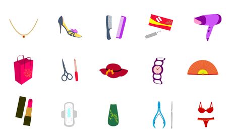 Cosmetic icons. のイラスト素材