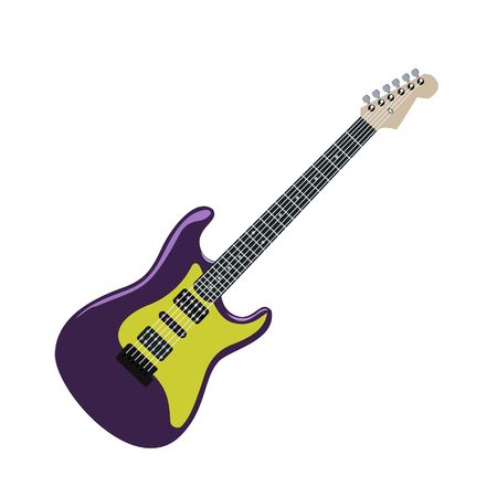 Realistic illustration electric guitarのイラスト素材