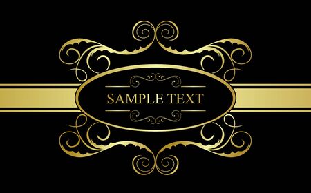 Illustration of floral banner for designのイラスト素材