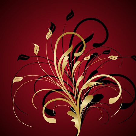 Illustration floral background for design card のイラスト素材