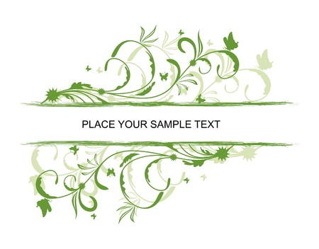 Floral decorative background for holiday card のイラスト素材