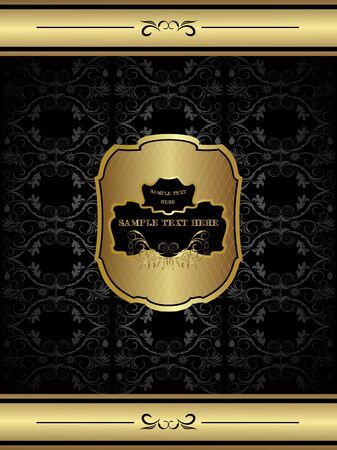 Illustration Vintage Floral Frame Backgroundのイラスト素材