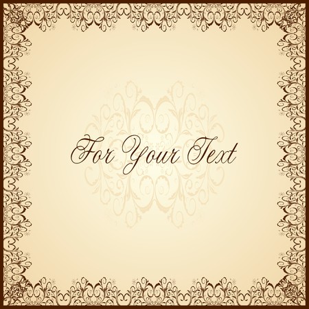 Cute guipure frameのイラスト素材