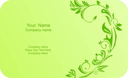 Illustration of template card company label with name のイラスト素材
