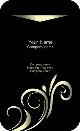 Illustration of template card company label with name のイラスト素材